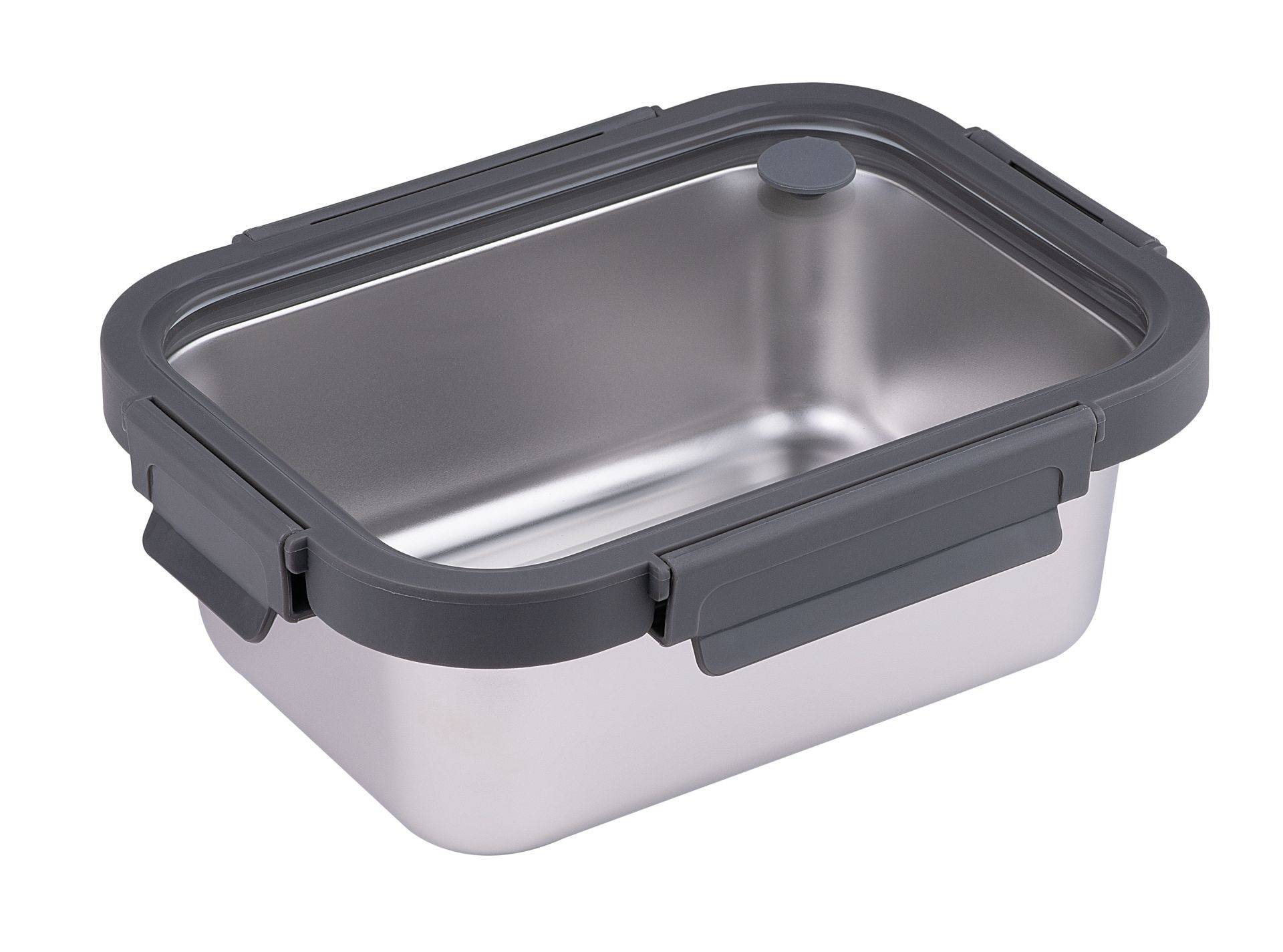 Mikrowellenfähige Edelstahlbox 1250 ML, von oben dargestellt.