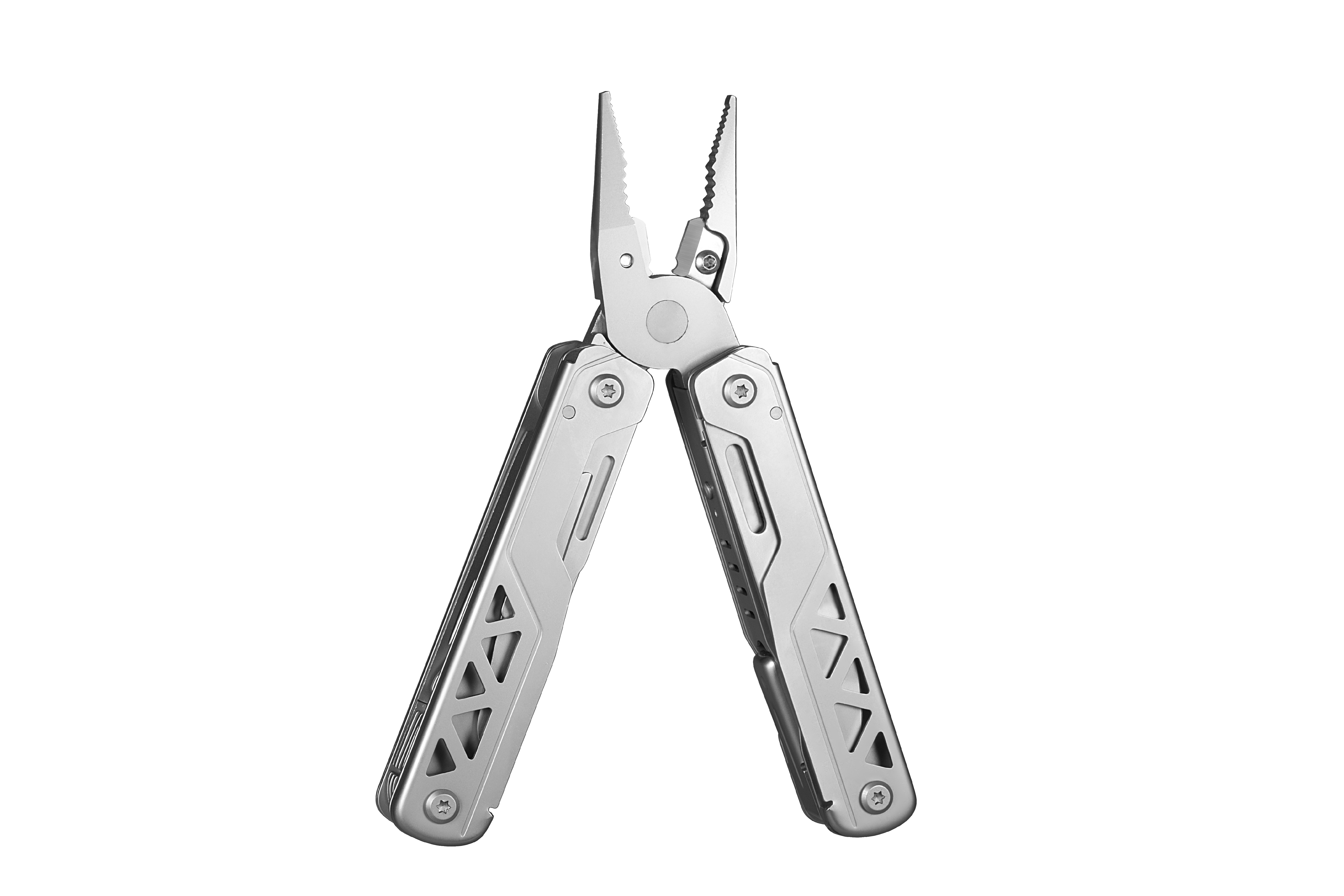 Multitool, das mit der Zange dargestellt ist.