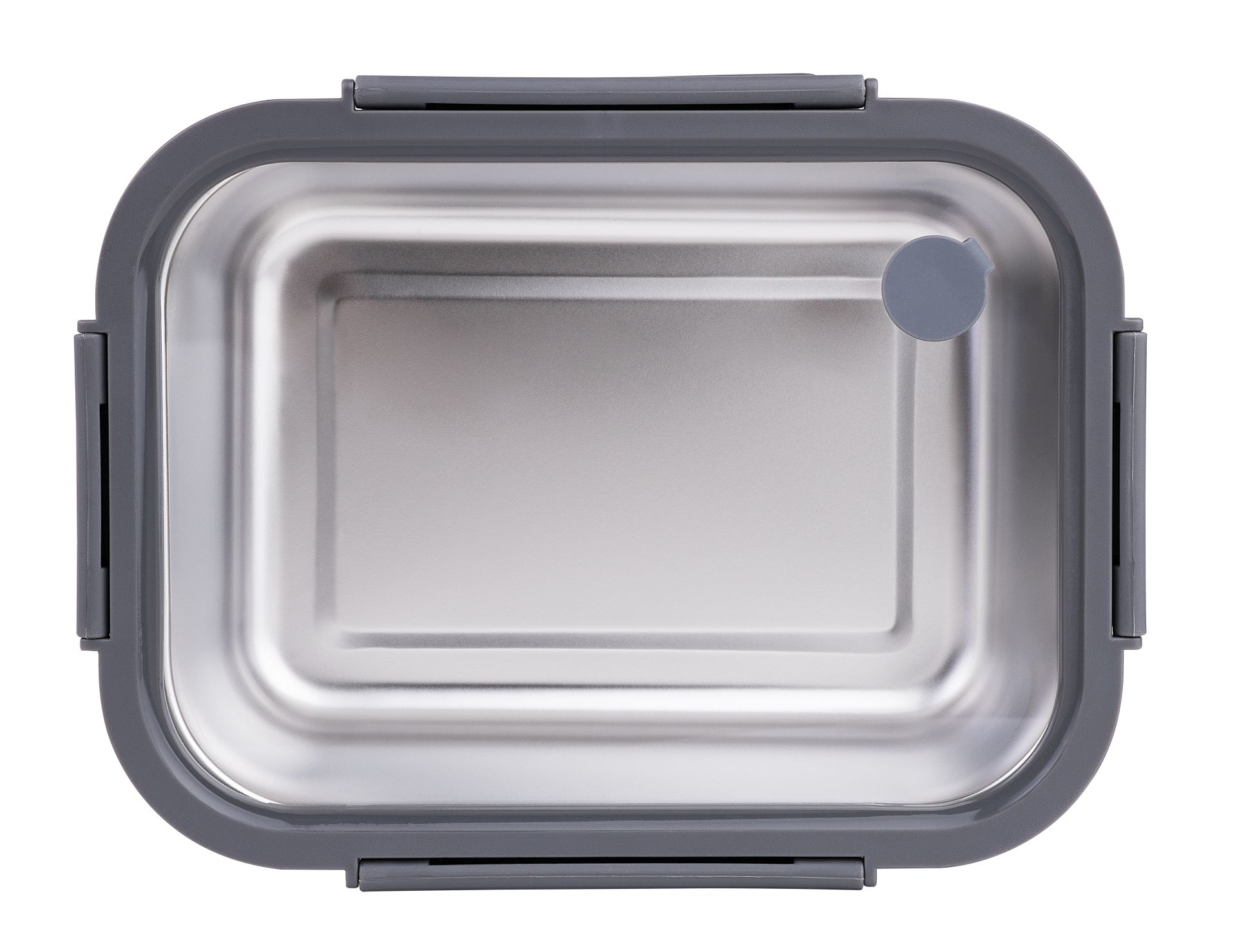 Edelstahlbox mikrowellentauglich, Deckel dargestellt.