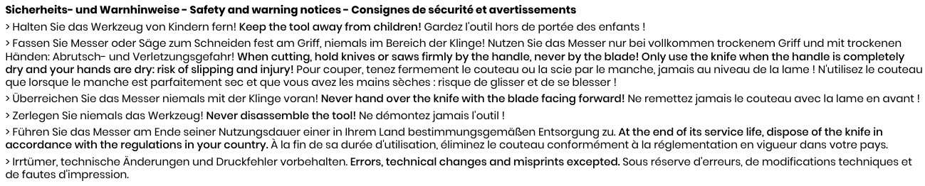 Sicherheitshinweis.